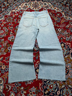 Mango MNG High Rise Baggy Fit Light Washed JEANS - 28