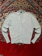 Salon de Liens Light Grey Wool Cashmere Knit Cardigan - L