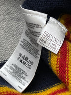 Brooks Brothers Striped Pure Lambswool V-Neck Sweater - L