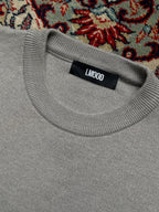 LMOOD Korea Grey Wool Knit Crewneck Sweater - L