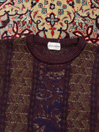 Vintage Leonardo Abstract Textured Knit Crewneck Sweater - S