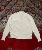 MILL STUDIO Off White Cashmere Blend Knit Cardigan - XL