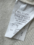 MILL STUDIO Off White Cashmere Blend Knit Cardigan - XL