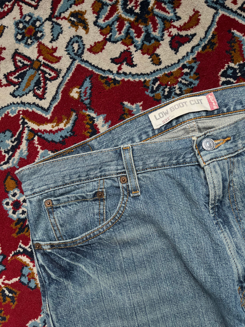 Levi's 527 Low Bootcut Light Washed Jeans - 36