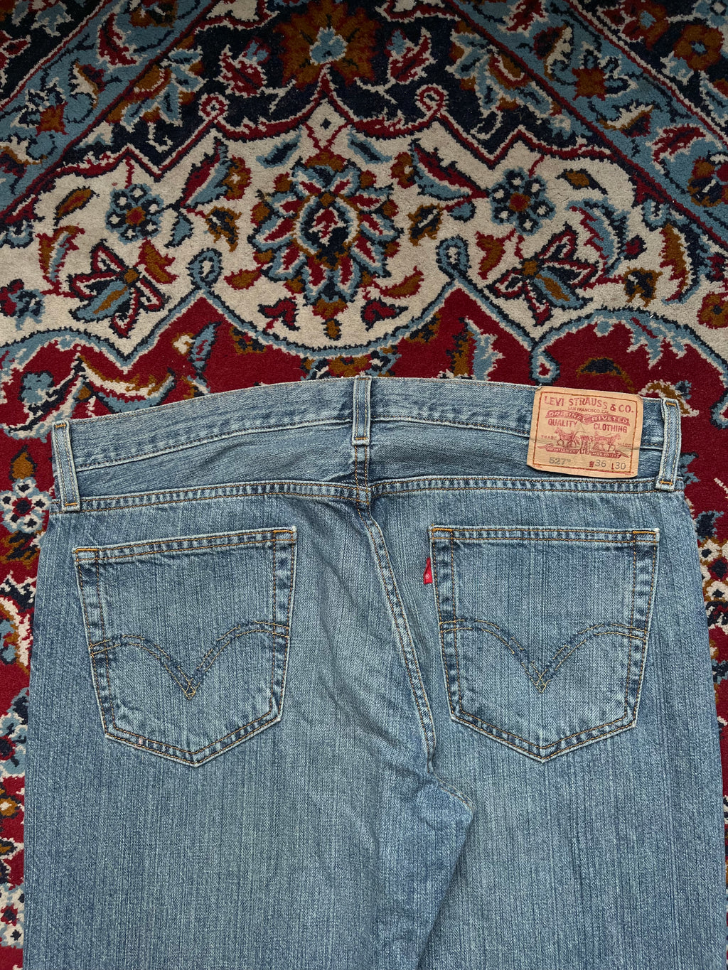 Levi's 527 Low Bootcut Light Washed Jeans - 36