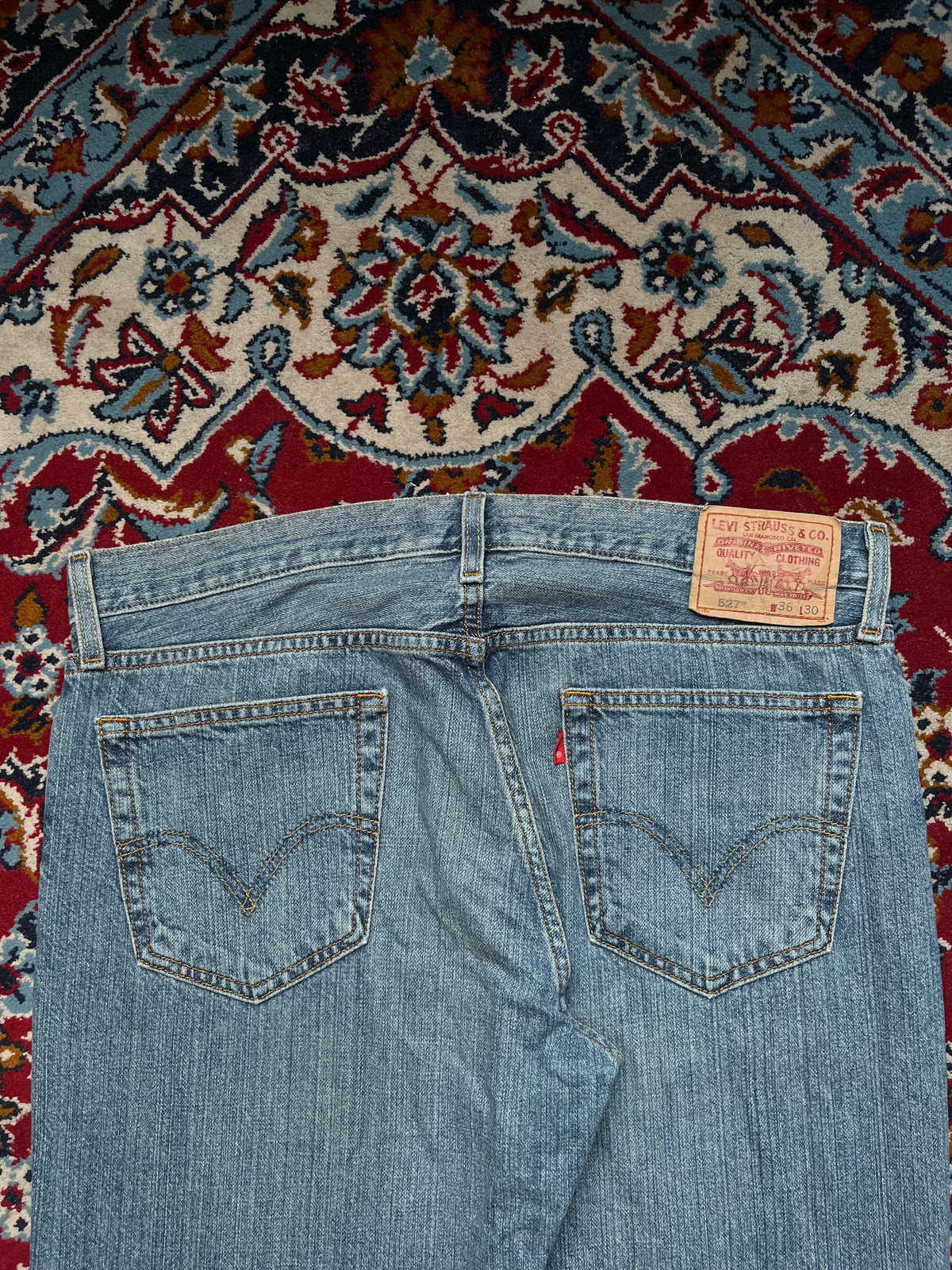 Levi's 527 Low Bootcut Light Washed Jeans - 36