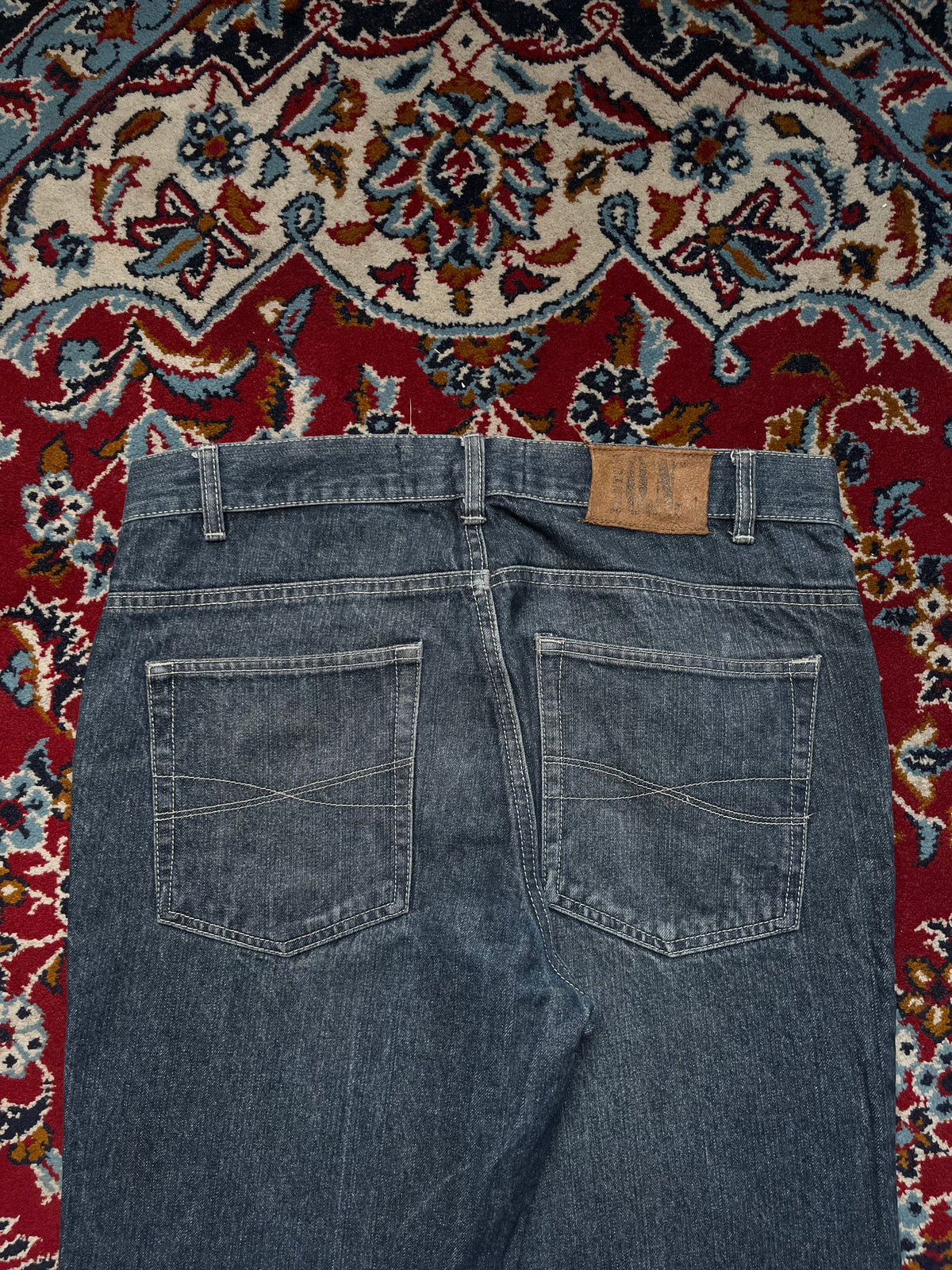 Vintage O.N. Sid Relaxed Fit Dark Washed Jeans - 32