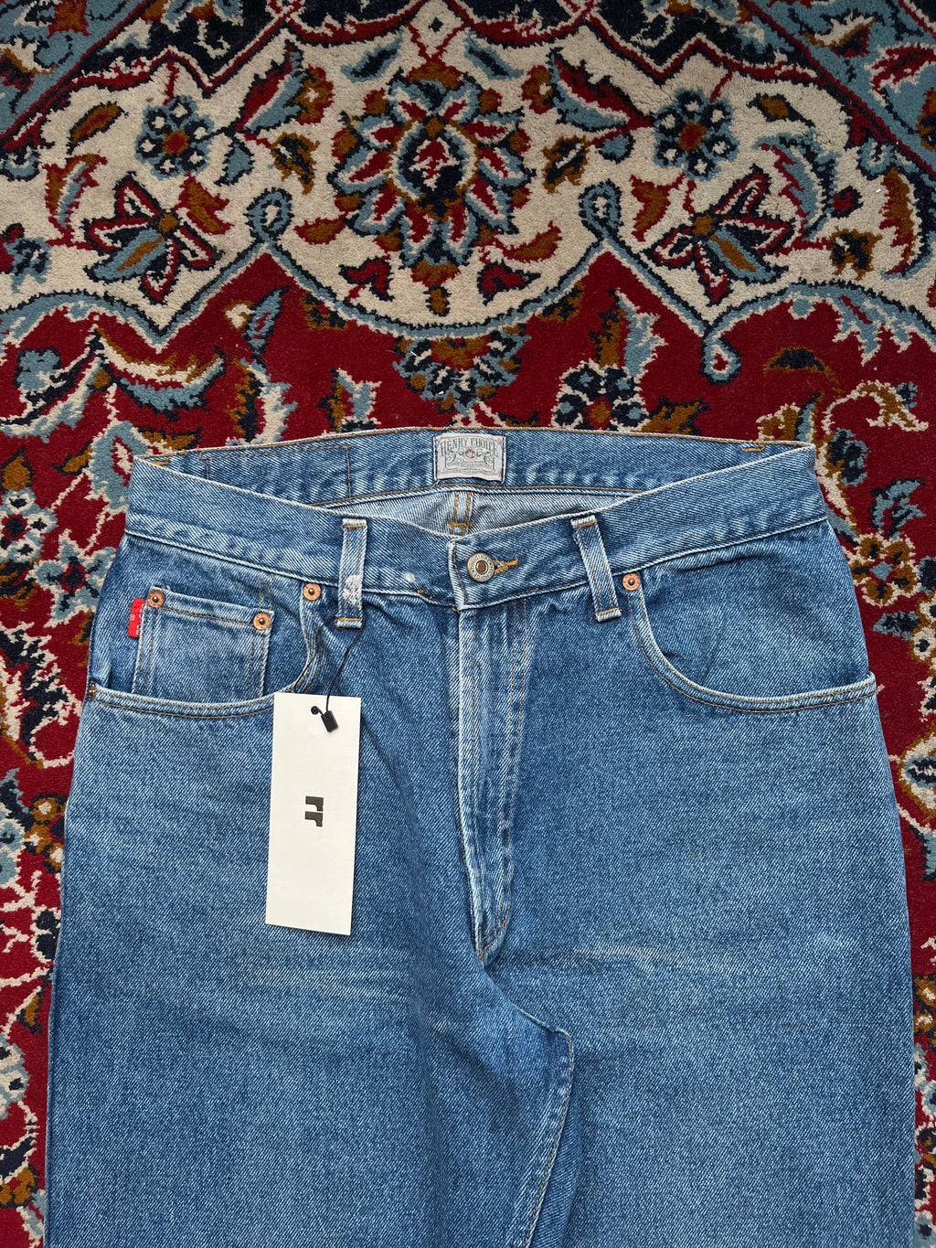 Vintage Henry Choice Medium Washed Straight Fit Jeans - 30