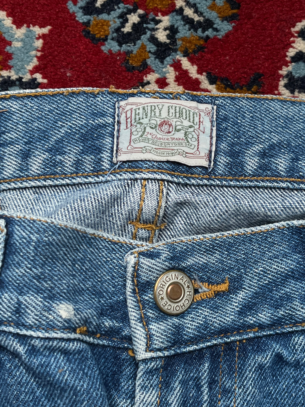 Vintage Henry Choice Medium Washed Straight Fit Jeans - 30