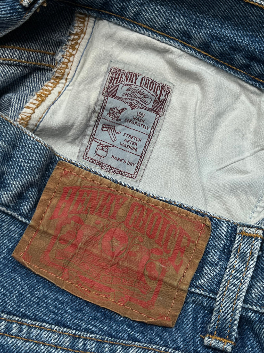 Vintage Henry Choice Medium Washed Straight Fit Jeans - 30