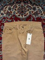Vintage Wrangler Beige Tan Straight Fit Jeans - 34