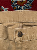 Vintage Wrangler Beige Tan Straight Fit Jeans - 34