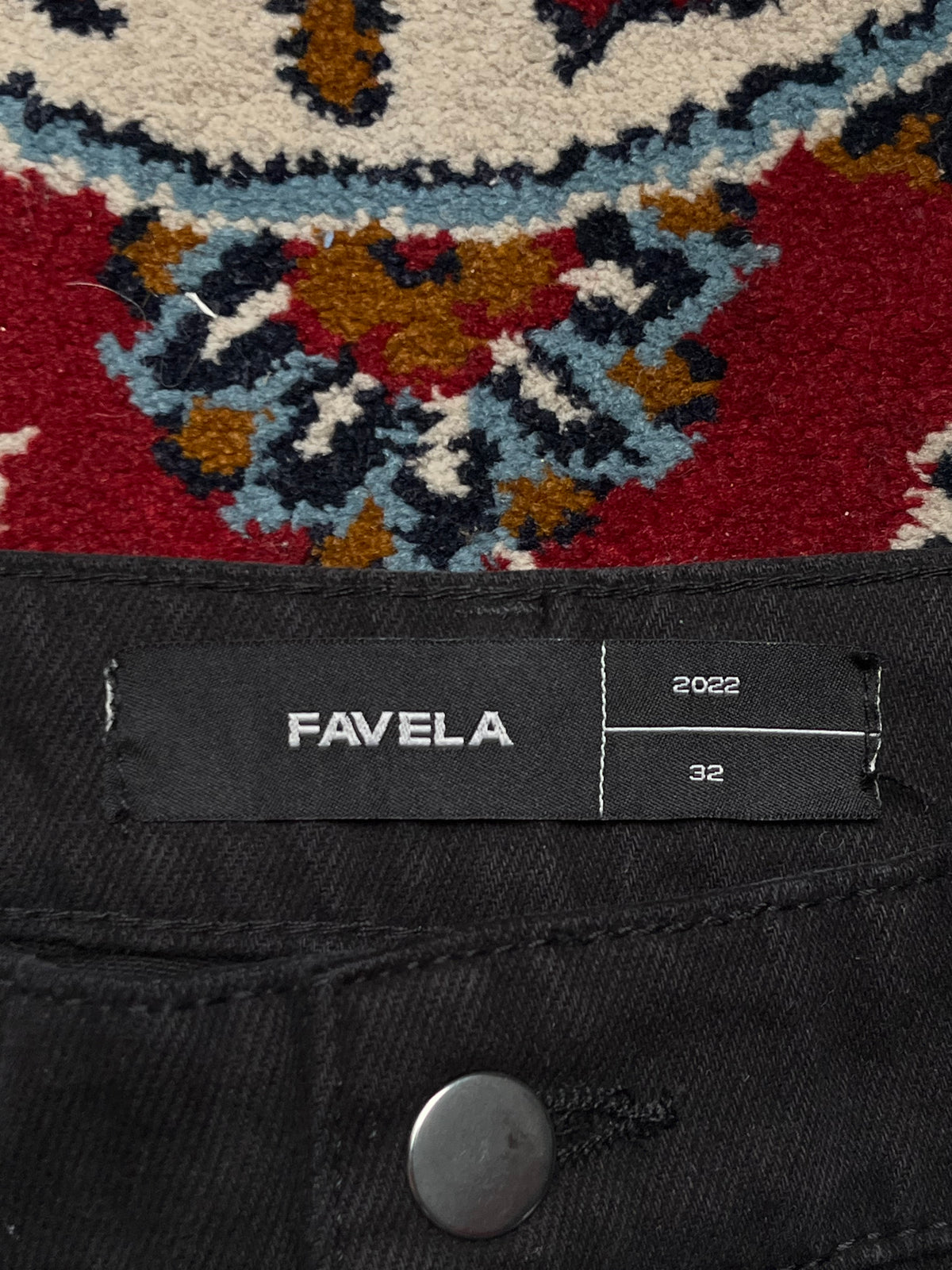 Favela Tactical Multi Pocket Wide Fit Cargo Jeans - 34