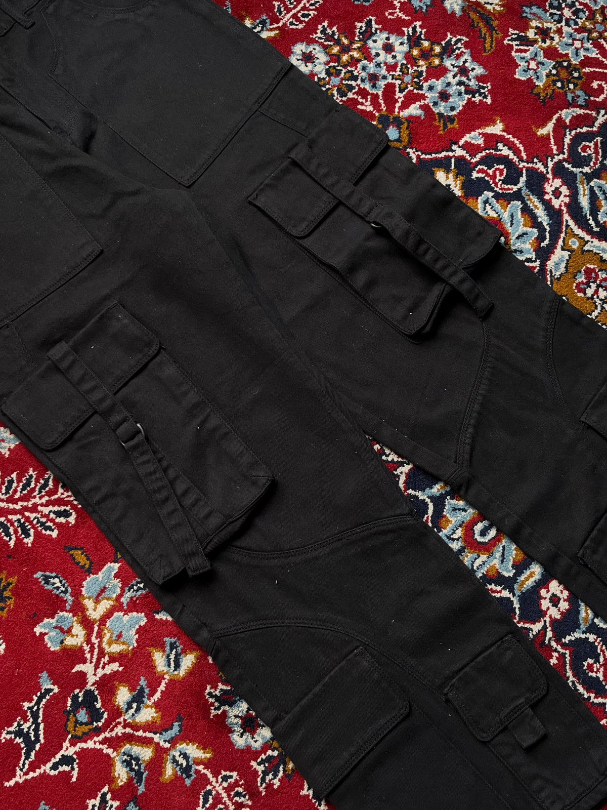 Favela Tactical Multi Pocket Wide Fit Cargo Jeans - 34