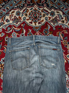 Vintage Blend Distressed Washed Bootcut Jeans - 34