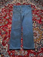 G-Star RAW Viktoria High Straight Fit Teal Blue Distressed JEANS - 36