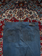 G-Star RAW Viktoria High Straight Fit Teal Blue Distressed JEANS - 36