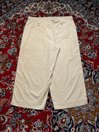 Vintage Polo Ralph Lauren Beige Three Quarter Baggy Fit Pants - 36