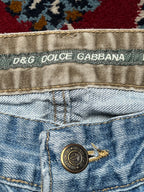 Vintage D&G Dolce & Gabbana Light Washed Jorts - 32