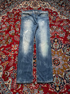Diesel Safado Straight Fit 008B9 Distressed Medium Washed JEANS - 34