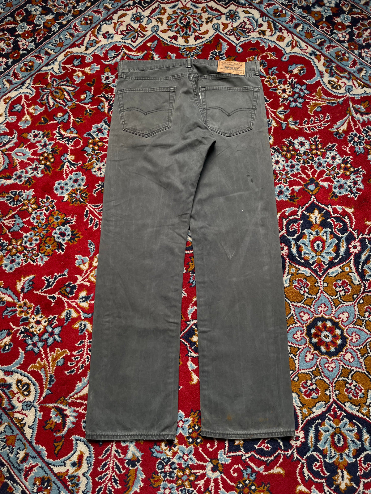 Levi's 505 Regular Straight Fit Faded Charcoal Grey JEANS - 32