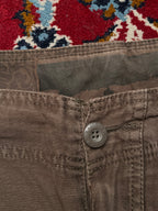 Vintage Kamora Multi Pocket Canvas Brown Cargo JEANS - 34