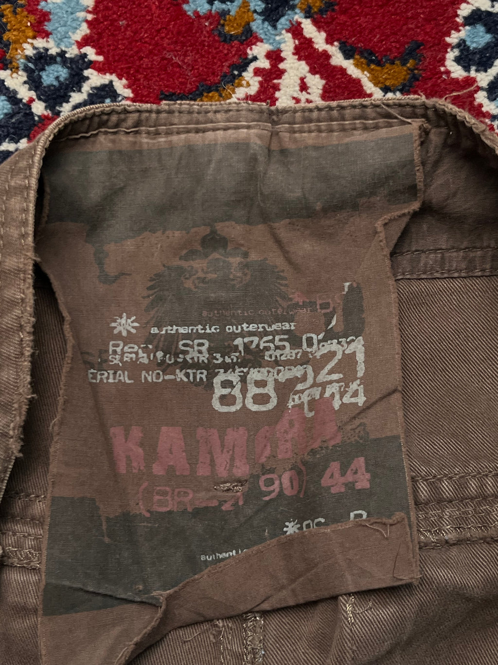 Vintage Kamora Multi Pocket Canvas Brown Cargo JEANS - 34
