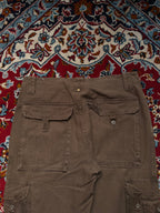 Vintage Kamora Multi Pocket Canvas Brown Cargo JEANS - 34