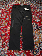 Take A Look City Line Multi Zip Stretch Black JEANS - 36