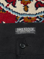 Take A Look City Line Multi Zip Stretch Black JEANS - 36