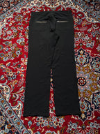 Take A Look City Line Multi Zip Stretch Black JEANS - 36
