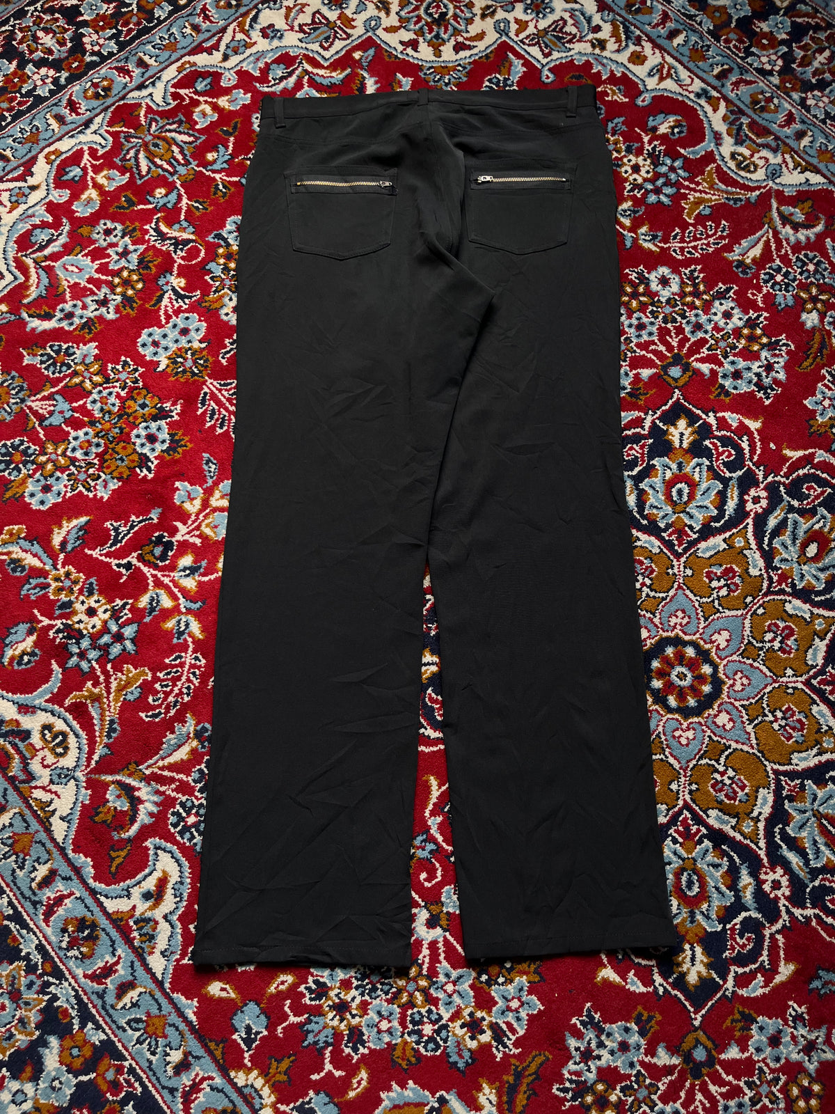 Take A Look City Line Multi Zip Stretch Black JEANS - 36