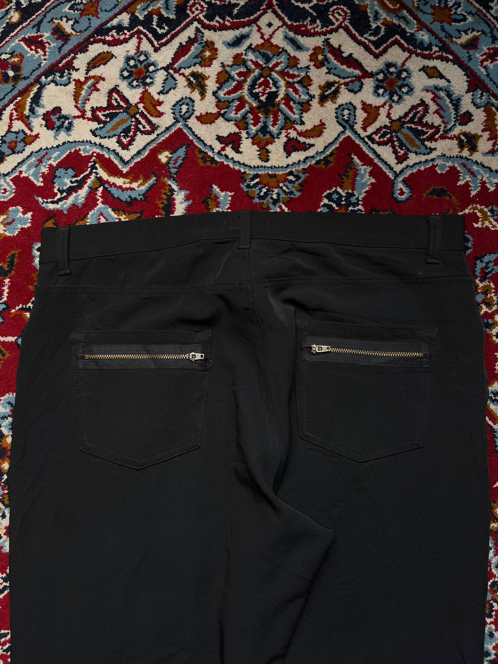Take A Look City Line Multi Zip Stretch Black JEANS - 36