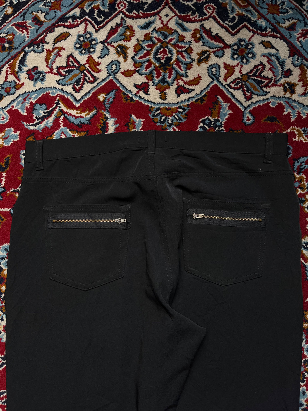 Take A Look City Line Multi Zip Stretch Black JEANS - 36