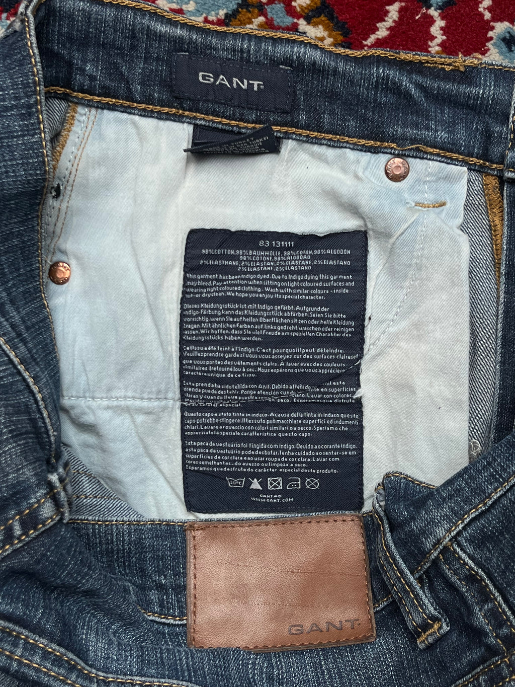GANT Tyler Straight Fit Medium Washed JEANS - 32