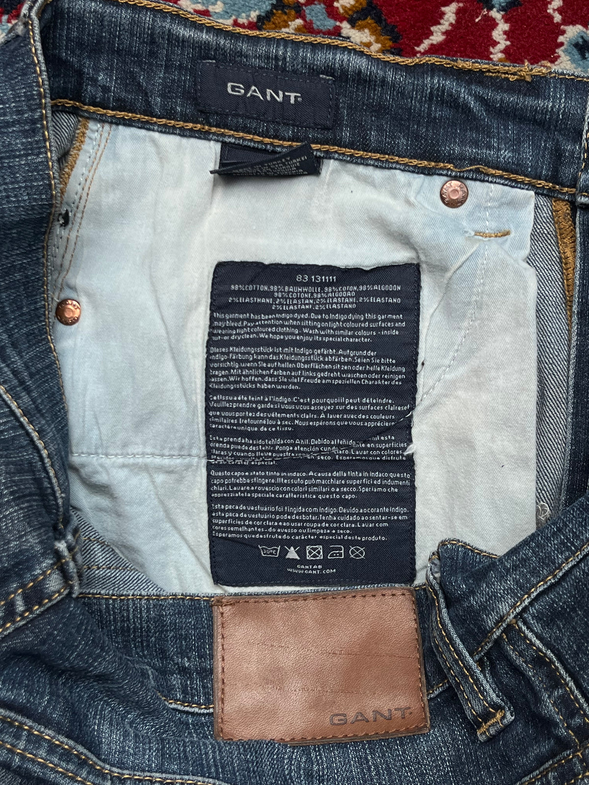 GANT Tyler Straight Fit Medium Washed JEANS - 32