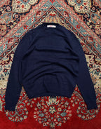 8 Seconds Fur Wool Navy Blue Knit Sweater - S