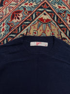 8 Seconds Fur Wool Navy Blue Knit Sweater - S