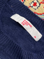 8 Seconds Fur Wool Navy Blue Knit Sweater - S