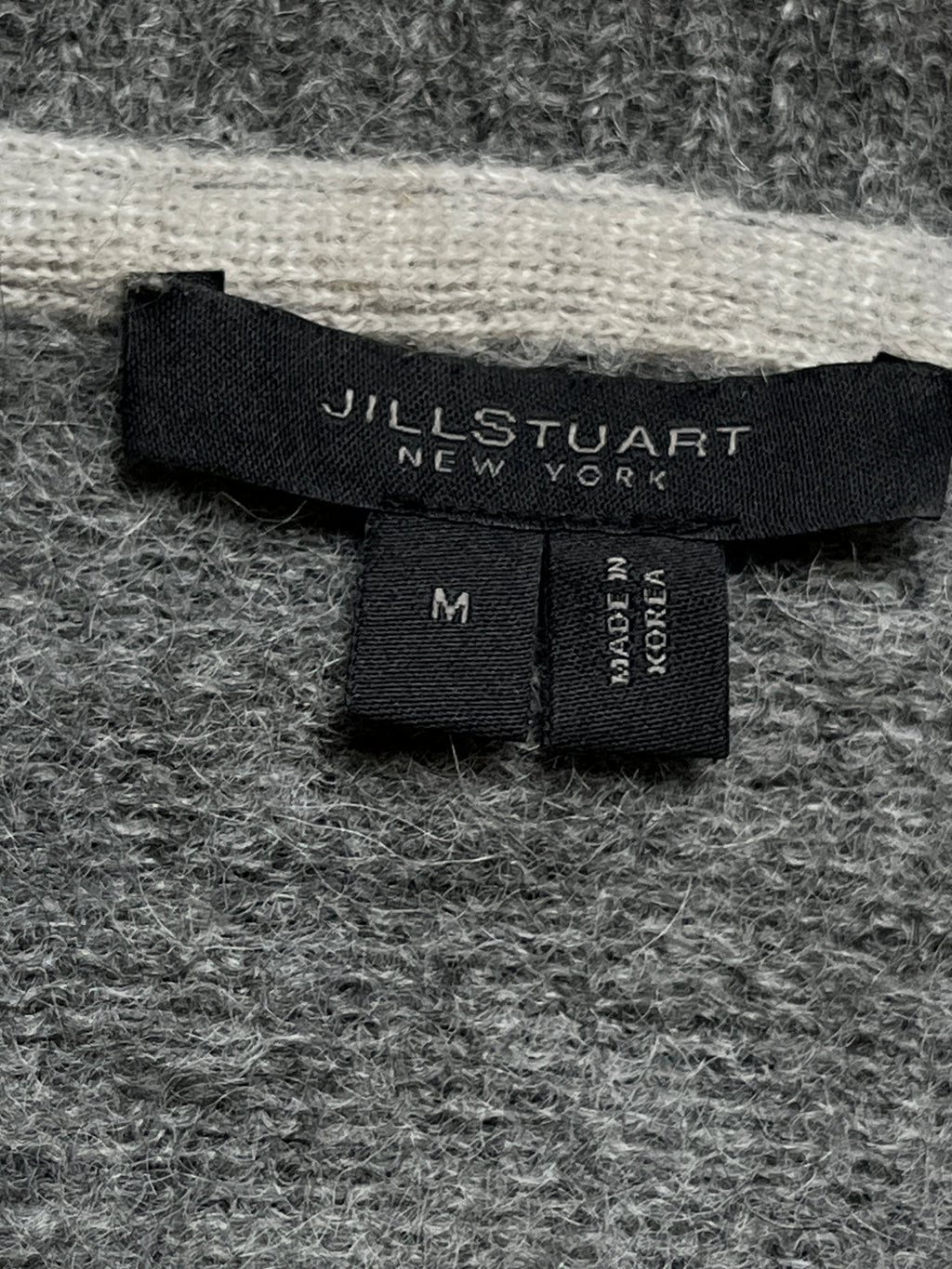 Jill Stuart Blend Grey Crewneck Knit Sweater- M