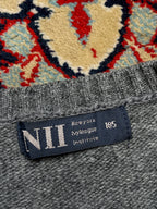 NII New York Grey Crewneck Knit Pullover Sweater - M