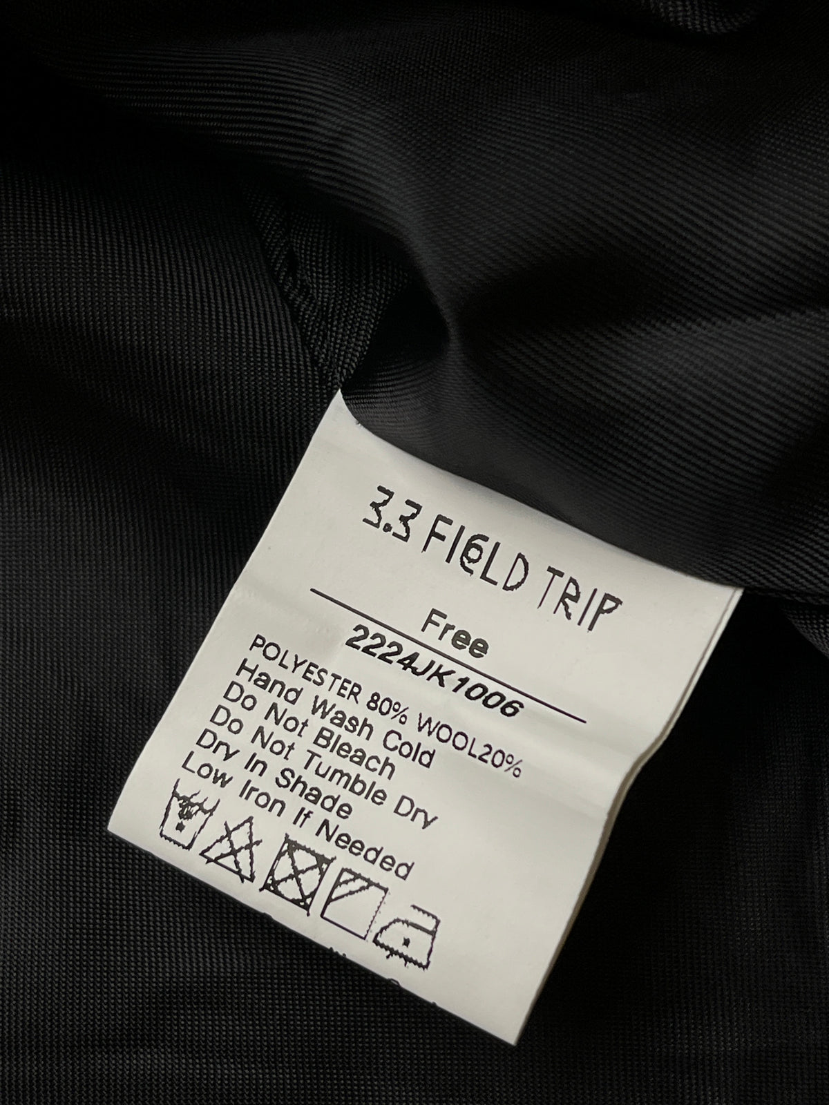 3.3 Field Trip Wool Fuzzy Zip Bomber Jacket - M