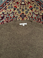 KIIMUIR Chunky Knit Wood Green Crewneck Sweater - L