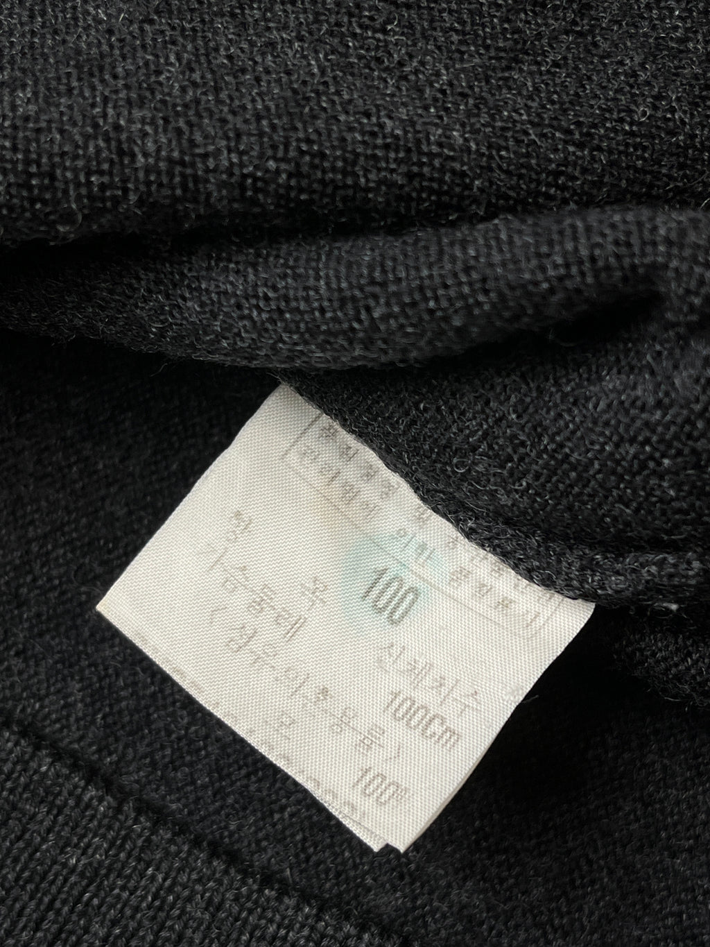 Vintage Yves Saint Laurent YSL Wool Charcoal Grey V-Neck Knit Pullover Sweater - M