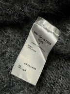 MMIC Charcoal Grey Fuzzy Super Soft Knit Oversized Pullover Sweater - M