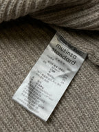Musinsa Standard Relaxed Fit Oatmeal Ribbed Knit Crewneck Sweater - S