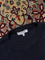U.S. Polo Assn  Navy Blue Cotton Cable Knit Crewneck Sweater - M