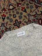 Scaglione Wool Cable Knit Crewneck Sweater - M