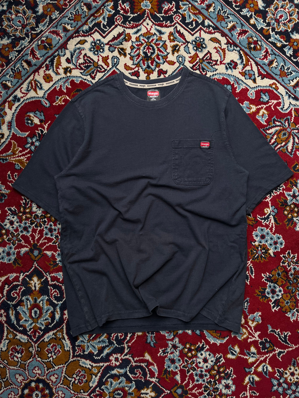 Wrangler Navy Blue Workwear Tee - L
