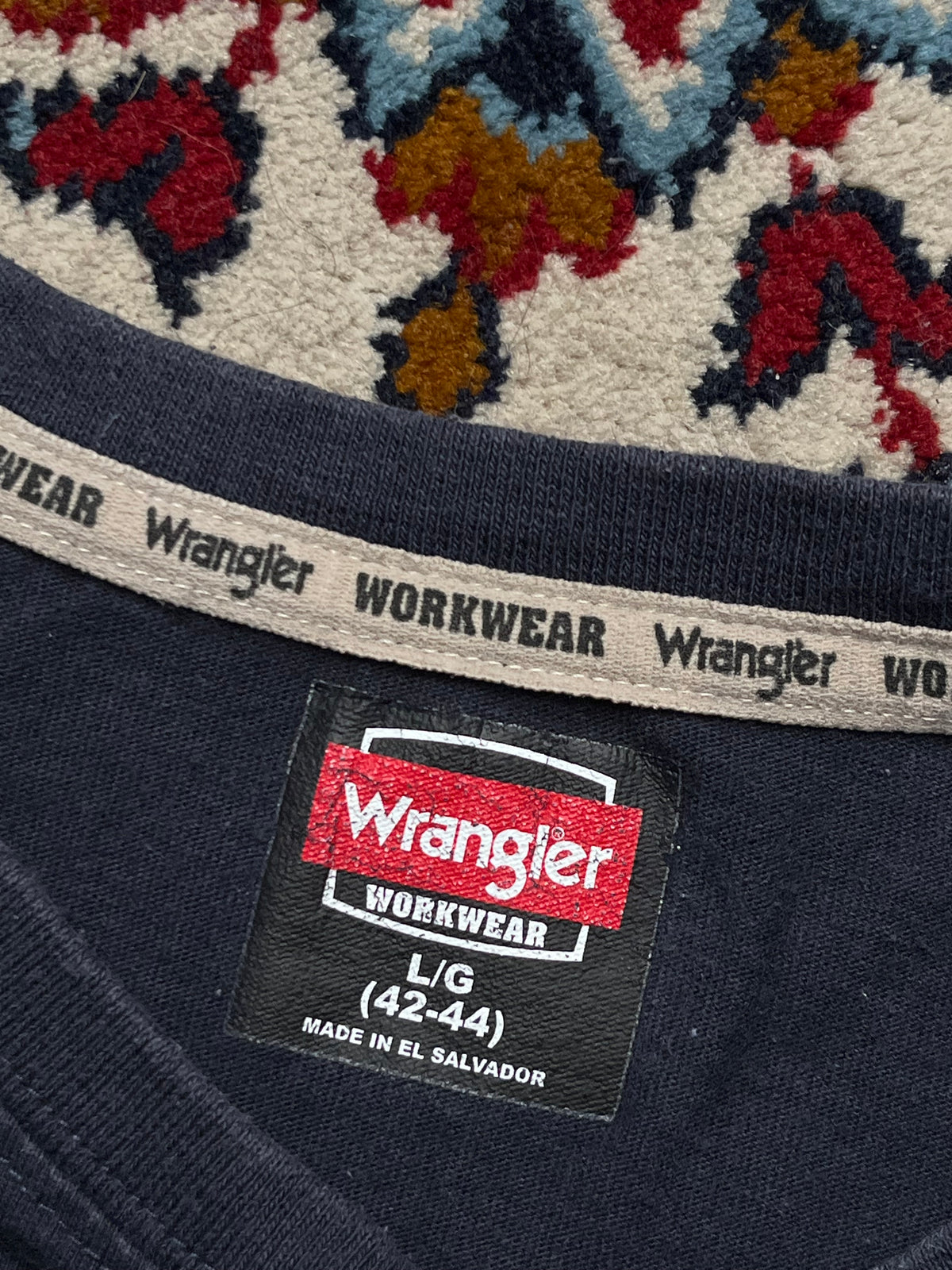Wrangler Navy Blue Workwear Tee - L